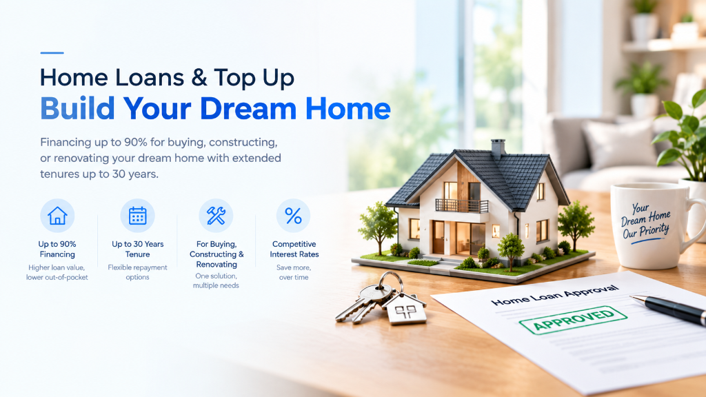 Home Loans and Top Up - Build Your Dream Home
